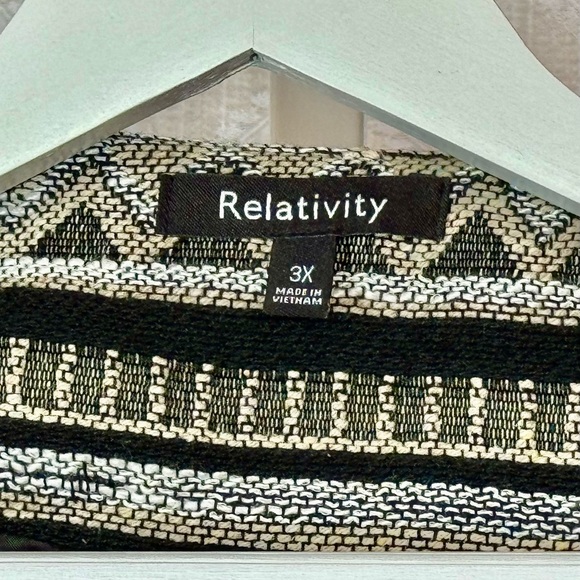 Southwest Pattern Tapestry Jacket With Tassel Trim from Relativity, 3X - Picture 3 of 5